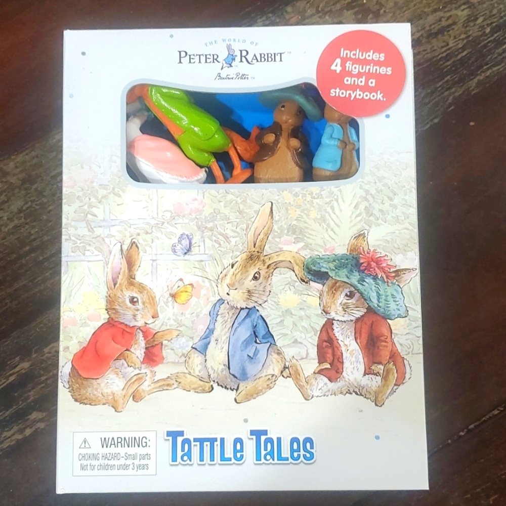 Peter Rabbit‎ Tattle Tales! Storybook & 4 play Characters, Figurines